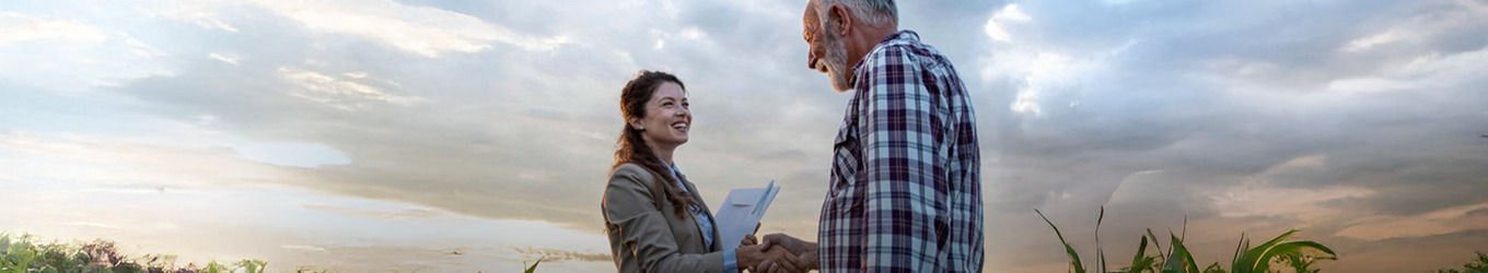 Befragung von Landwirt